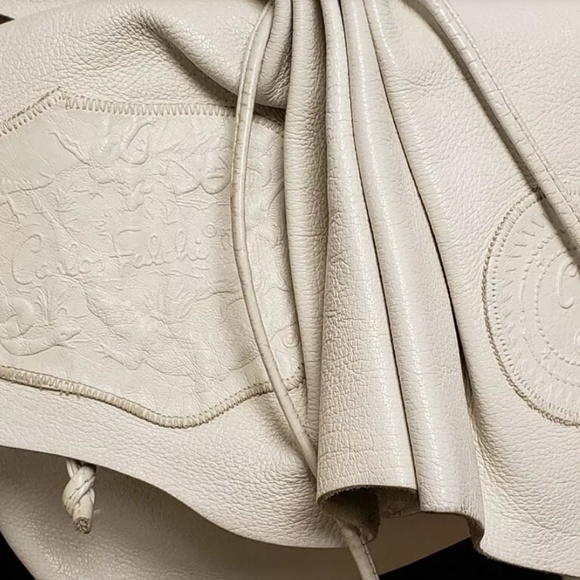 SOLD! {Carlos Falchi} Leather Crossbody Bag - Picture 8 of 8